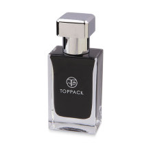 black inner color painting elegant small capacity empty glass perfume bottle